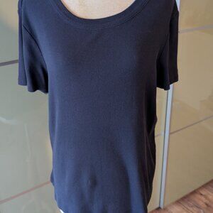 Womans Navy Crew neck top LARGE
